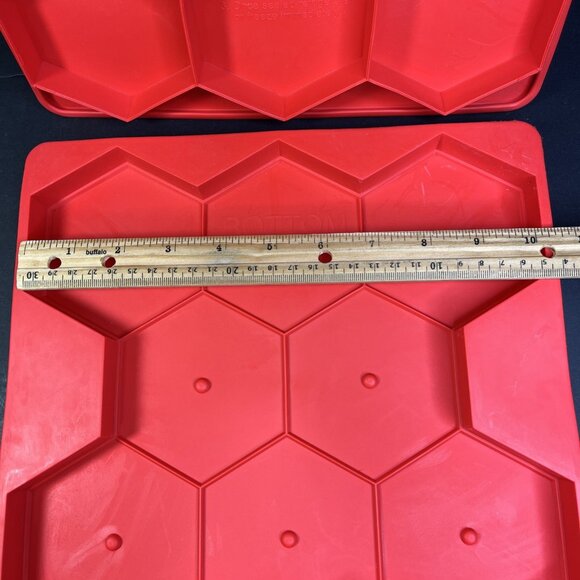 Burger Master Shape + Store Silicone Food Storage Set Of 2 Refrigerate Freeze CA - Picture 12 of 13